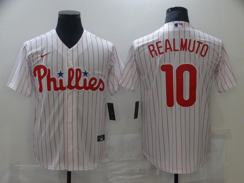 Men Philadelphia Phillies #10 Realmuto White Game 2021 Nike MLB Jerseys->pittsburgh steelers->NFL Jersey
